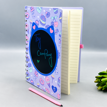 80 Pages Premium Dessert Theme Diary With LCD Writing Tablet