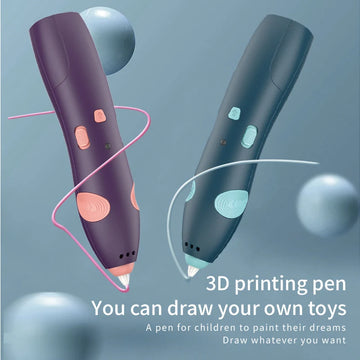 Rechargeable 3D Drawing pen with 3 wires & Multiple Drawing cards!