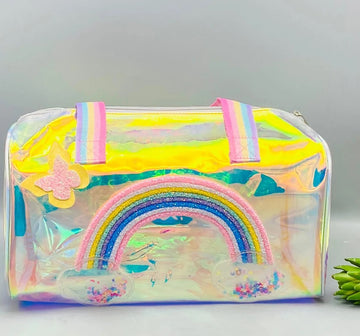Premium Holographic Rainbow Duffle Bag