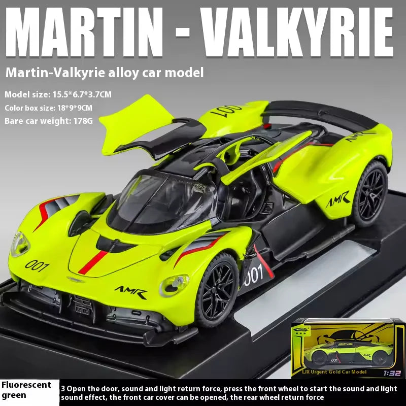 1:32 Diecast Aston Martin Valkyrie Model Car With Acrylic Display Box