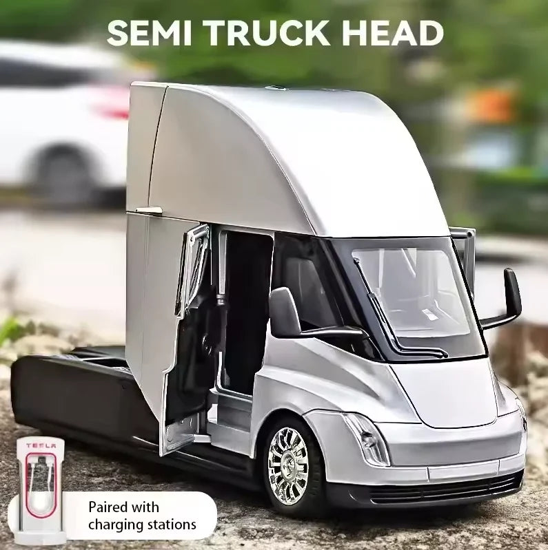 1:24 Diecast Tesla Semi Truck Model