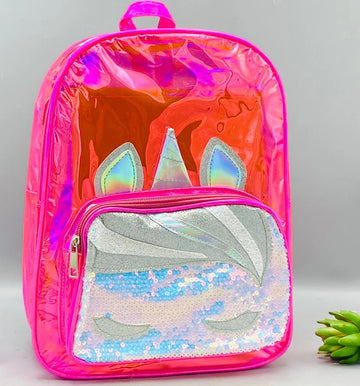 Premium Holographic Unicorn Sequin Backpack