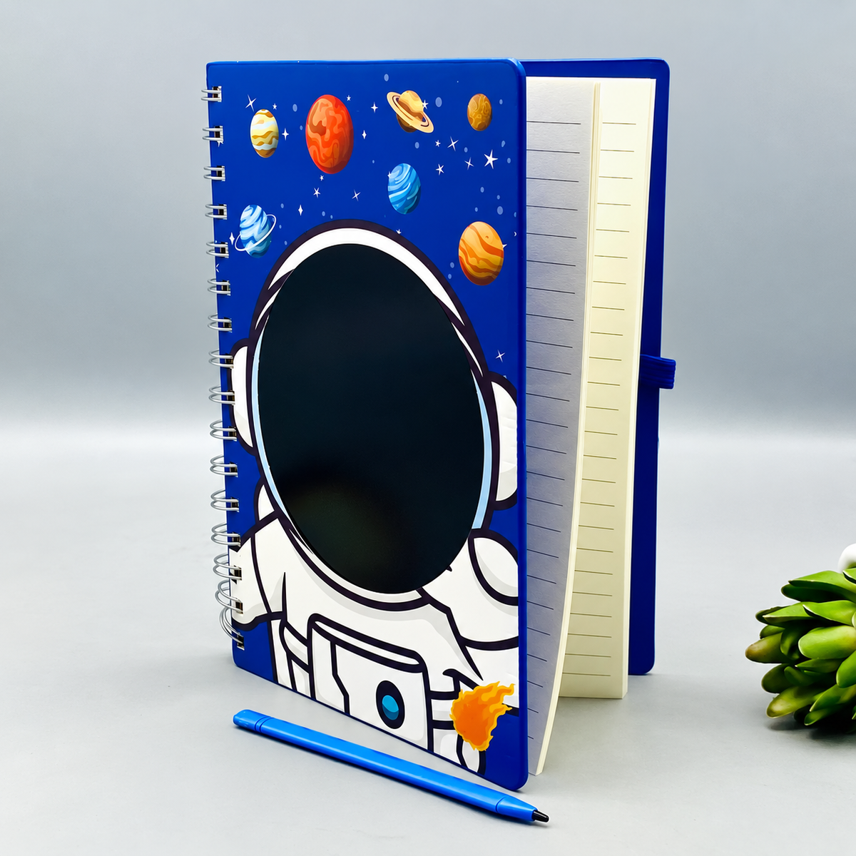 80 Pages Premium Space Theme Diary With LCD Writing Tablet