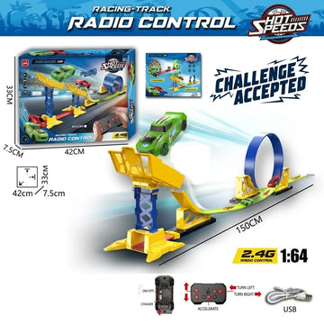 1:64 Remote Control Hot Speed Single Loop Car Racing Track