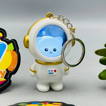 1Pc Cute Astronaut Keychain With Light