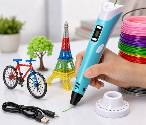 Intelligent 3D Printing Pen for Kids – DIY Creative 3D Drawing Pen