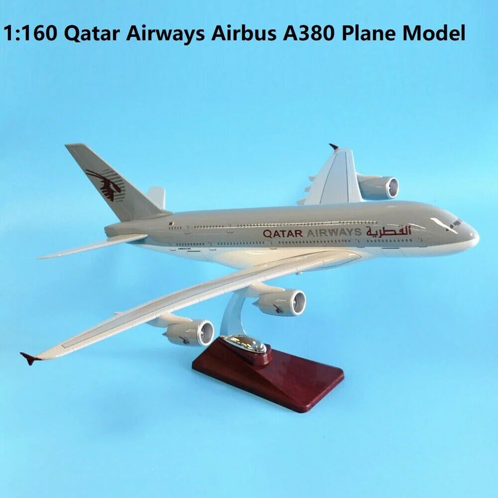 1:160 Diecast Qatar Airways A380 Plane Model
