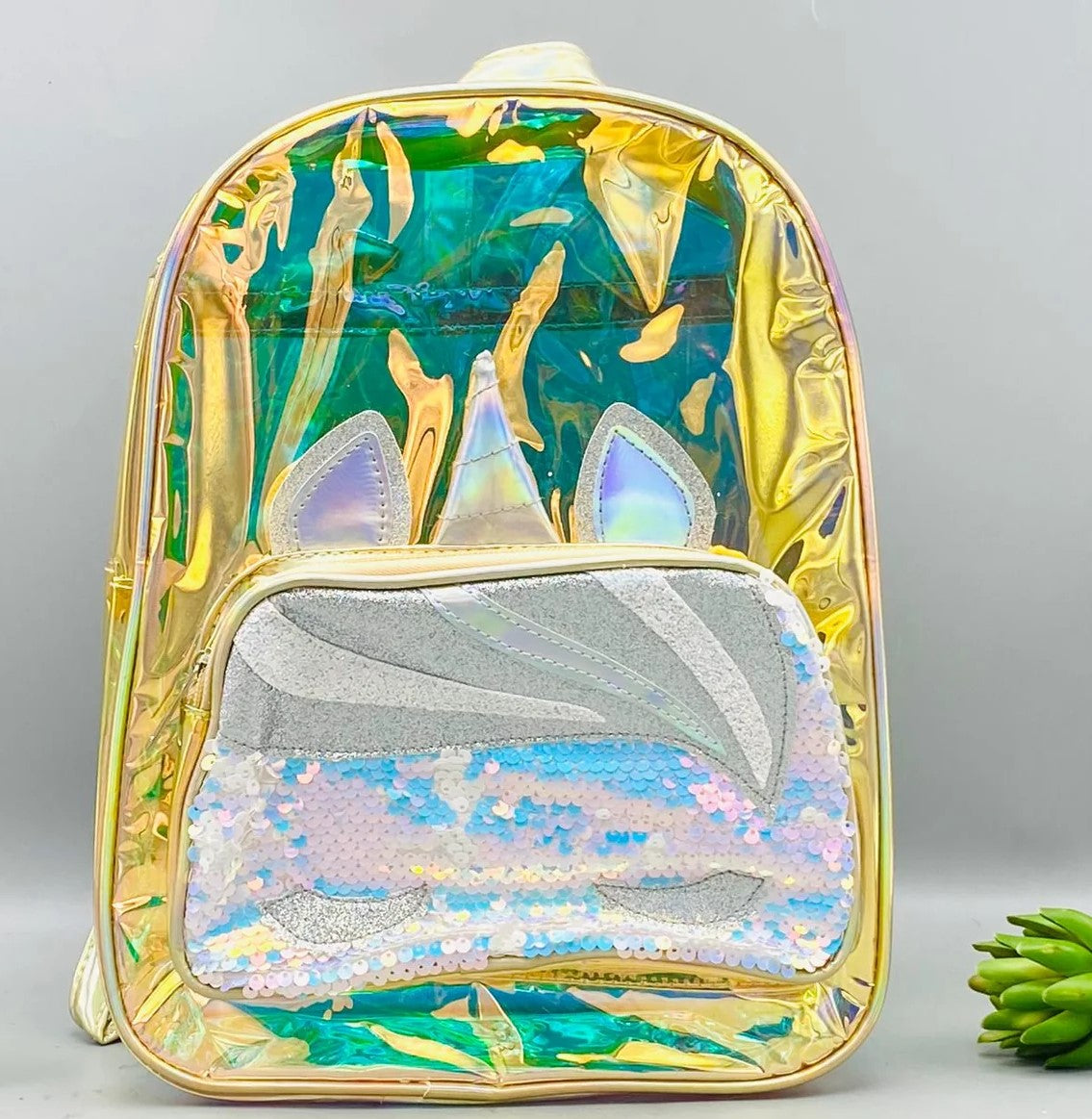 Premium Holographic Unicorn Sequin Backpack