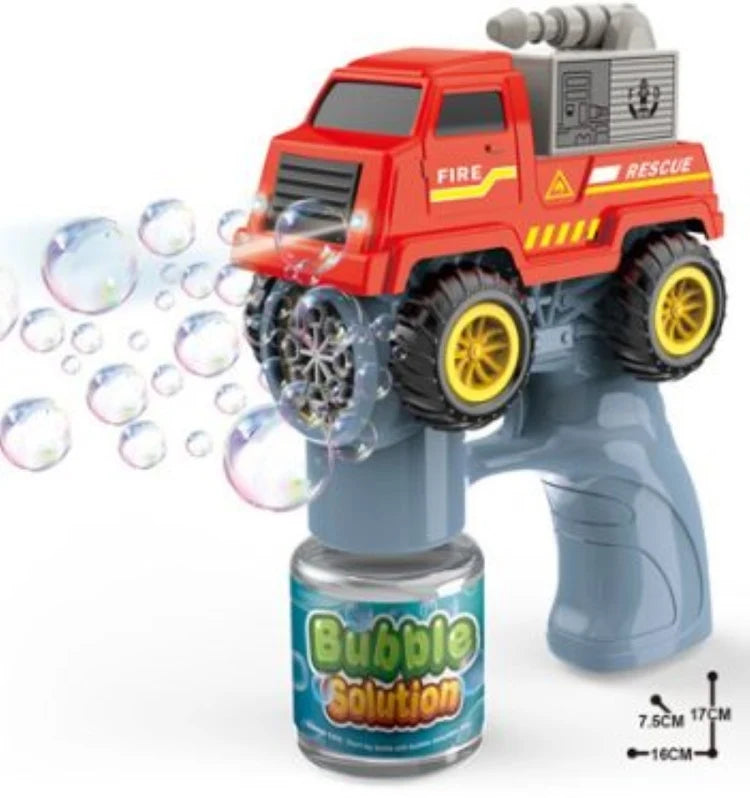 8 Holes Car Themed Colorful Bubble Gun