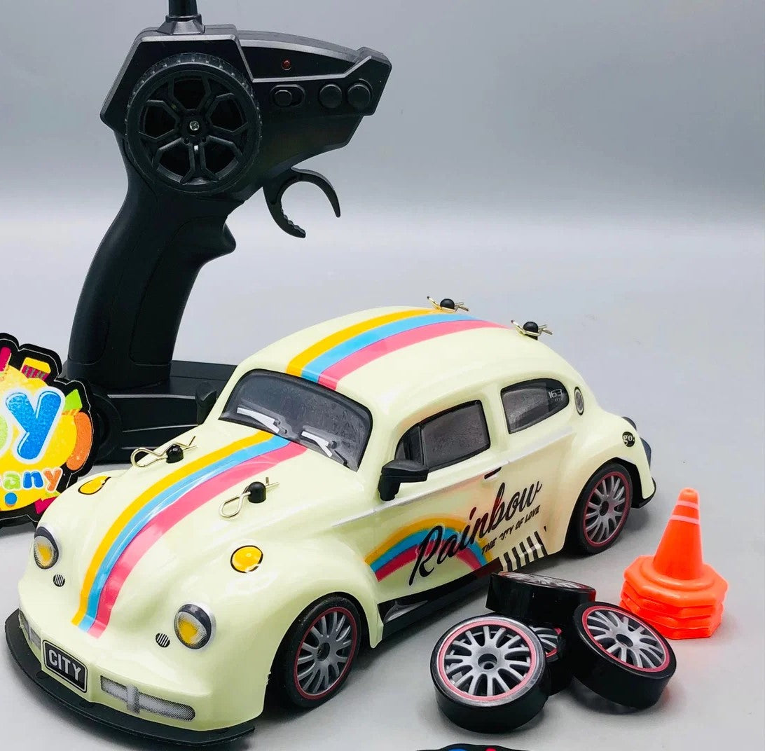 1:18 RC Volkswagen Beetle Foxy Drift Car With Smoke
