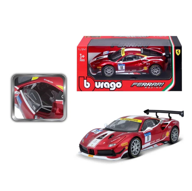 Bburago 1:24 Ferrari 488 Challenge Formula Racing 2017