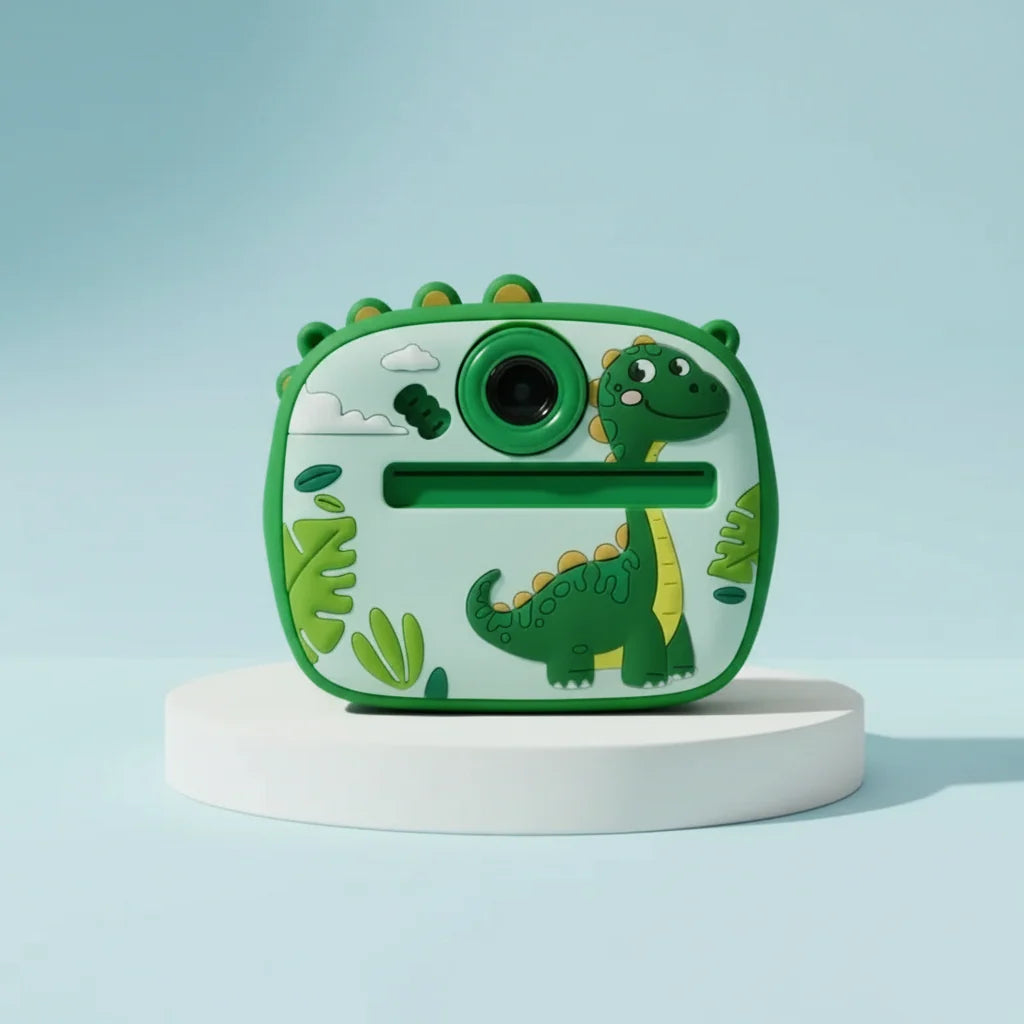 Kids Cute Dinosaur Themed Instant Digital Print Camera