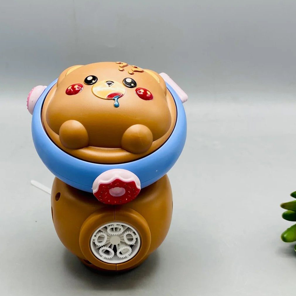 5 Holes Electric Bear Themed Colorful Bubble Stick