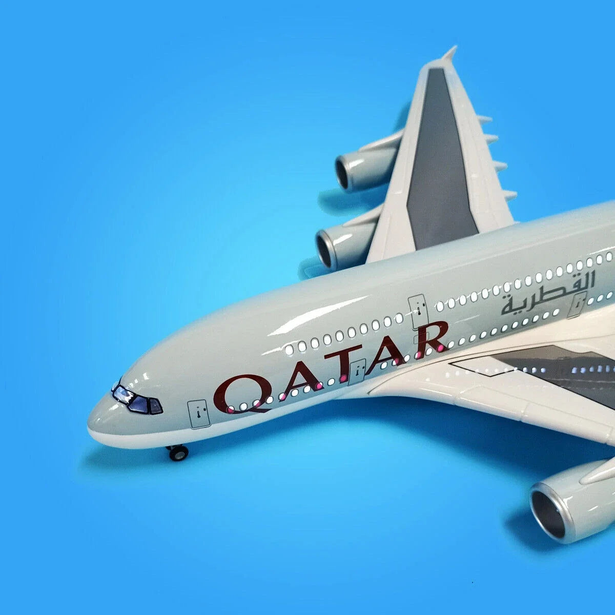 1:160 Diecast Qatar Airways A380 Plane Model