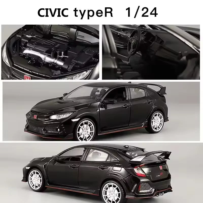 1:24 Diecast Honda Civic Type-R Model Car