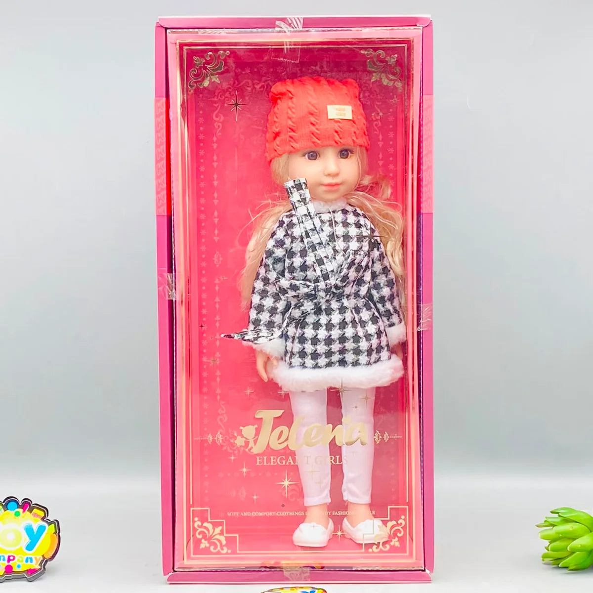 15* Inches Premium Houndstooth Winter Coat Vogue Doll