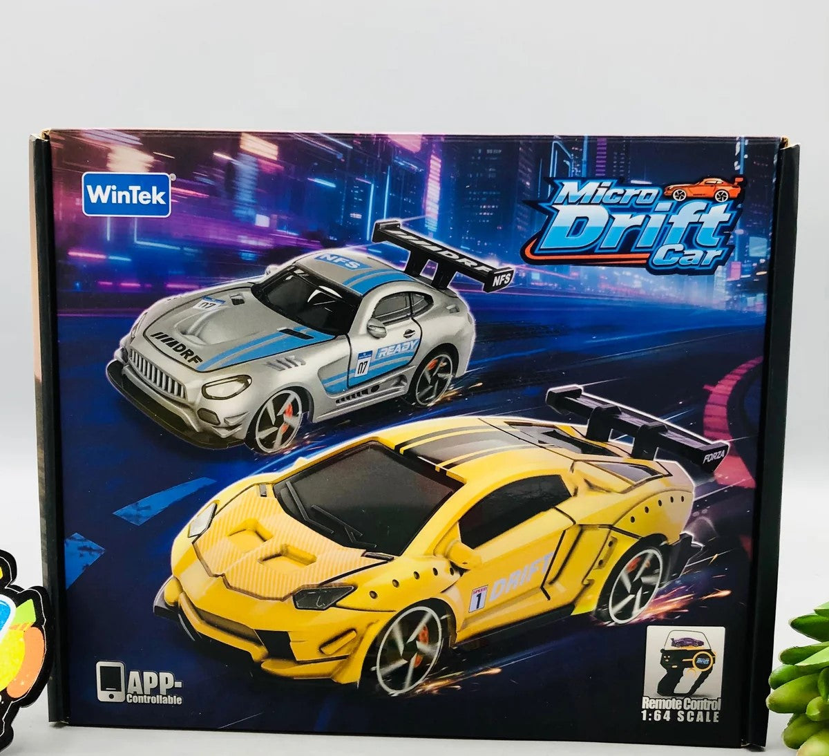 1:64 Remote & App Control Aventador Micro Drift Car
