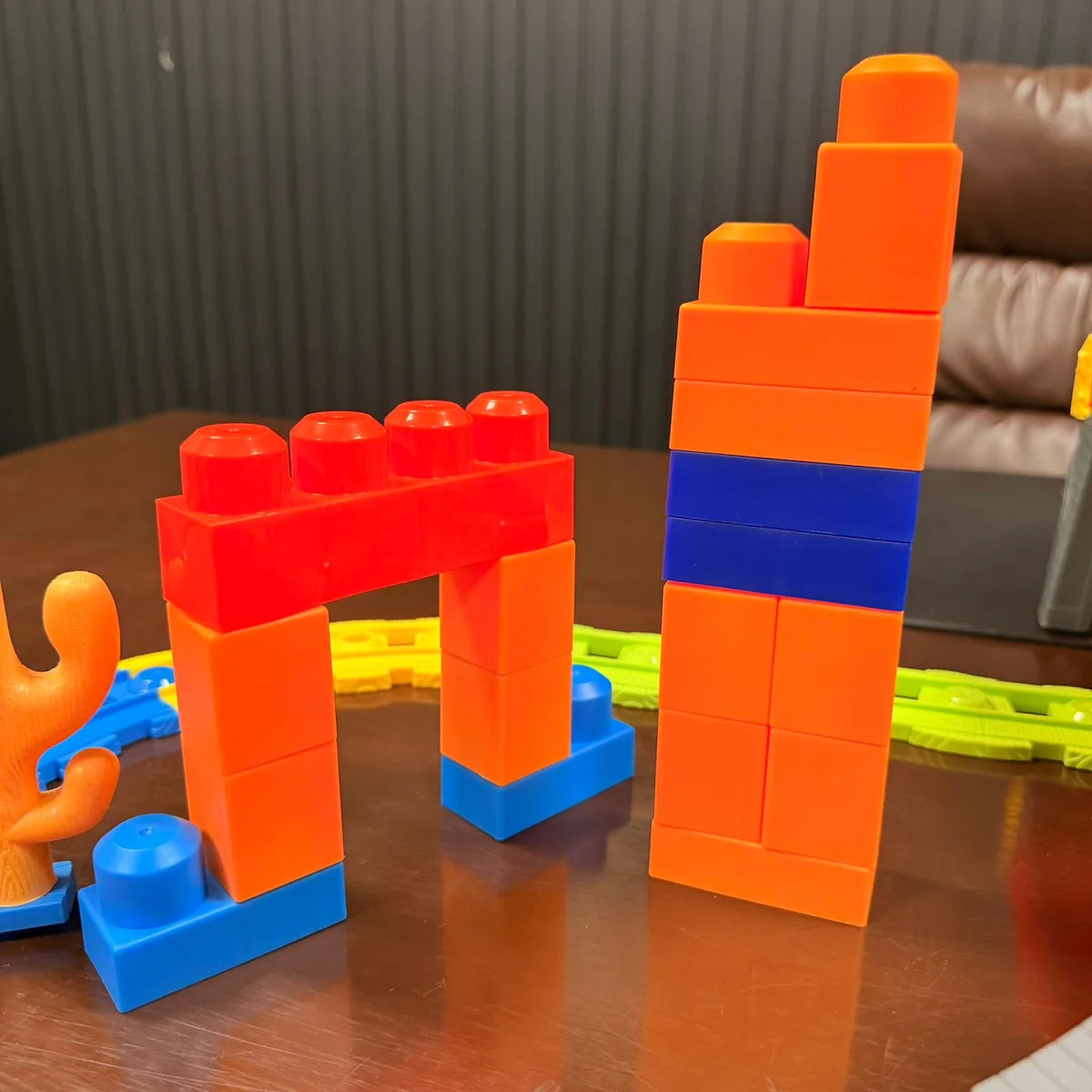 48Pcs DIY Kids Blocks Train Track Set