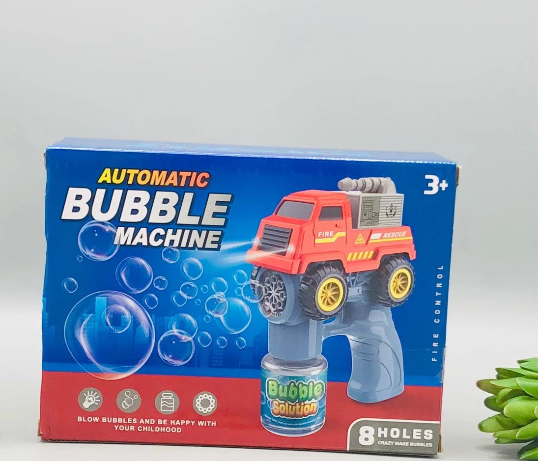 8 Holes Car Themed Colorful Bubble Gun