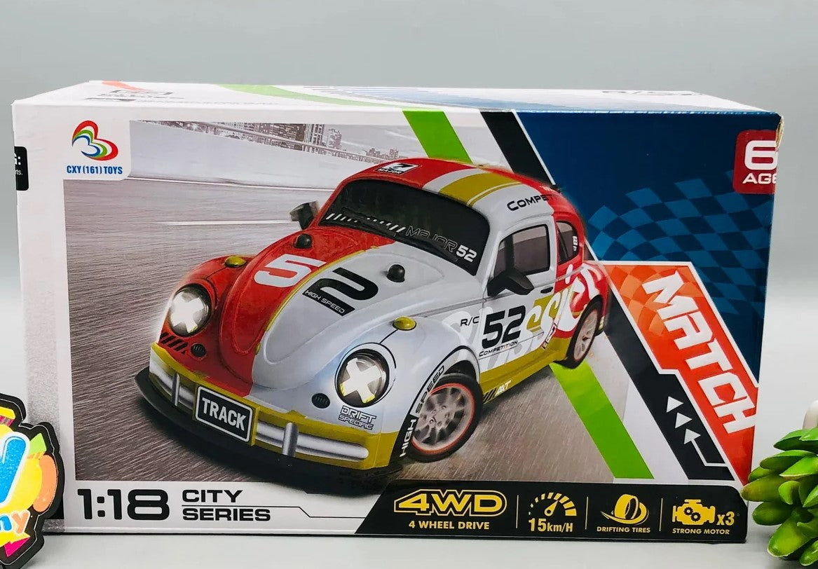 1:18 RC Volkswagen Beetle Foxy Drift Car With Smoke