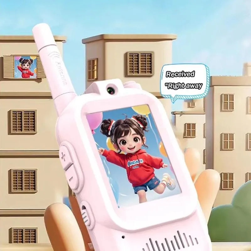 2Pcs Rechargeable Kids Video Walkie Talkie - HDc Camera