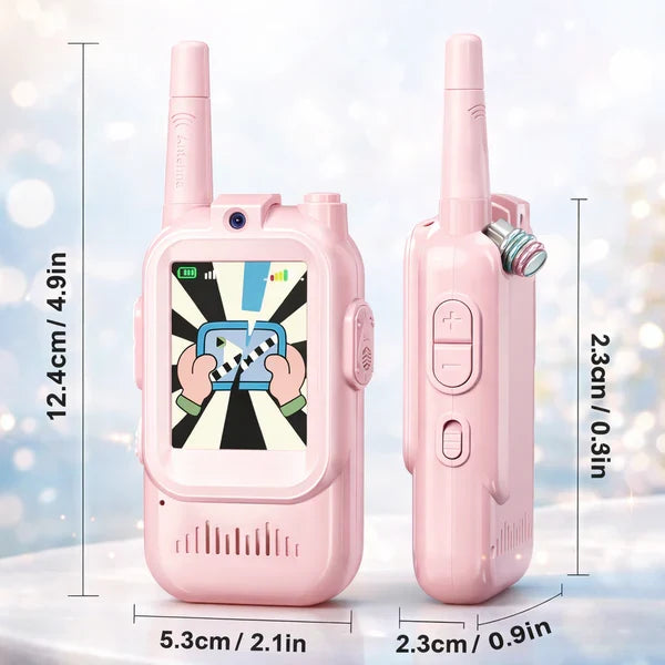 2Pcs Rechargeable Kids Video Walkie Talkie - HDc Camera