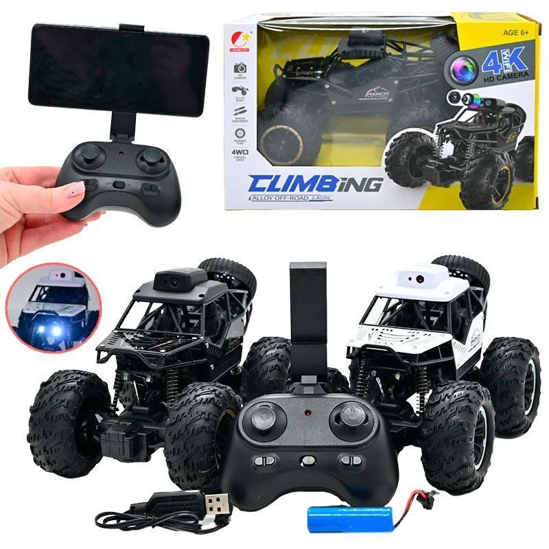 Camera Car 4x4 Climbing Alloy Off-Road RC Car with 4K HD WiFi Camera