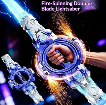 Dual-Head Rotate Sword With Spark & Lights