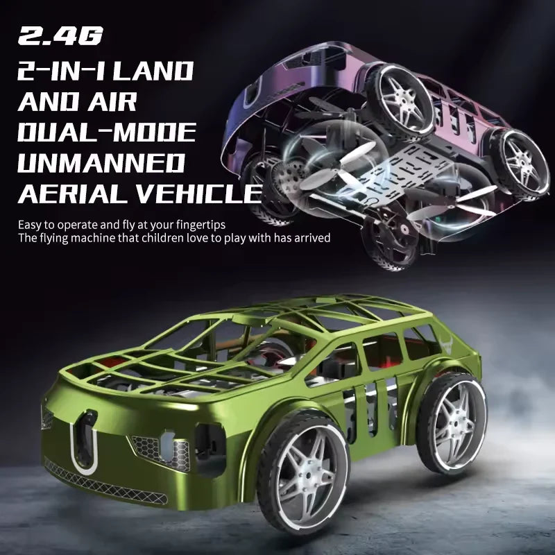 2in1 RC Mini Car & Drone With Lights