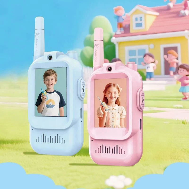 2Pcs Rechargeable Kids Video Walkie Talkie - HDc Camera