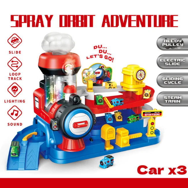 Electric Spray Train Adventure Track Set