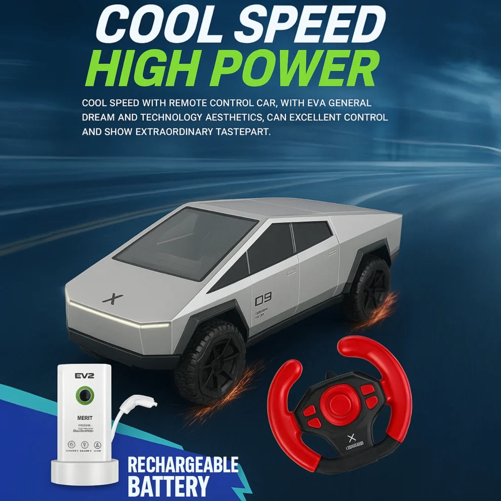 Tesla Urban Cars Cyber Truck EV2 High-Speed Remote Control Car