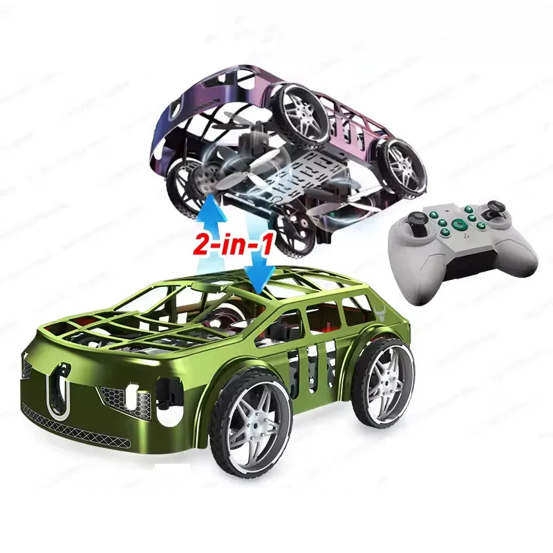 2in1 RC Mini Car & Drone With Lights