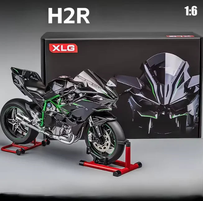 1:6 Diecast Kawasaki Ninja H2R Bootable Spray Bike