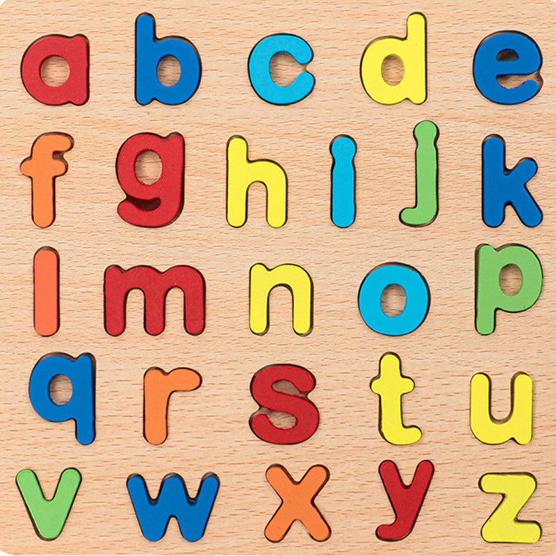 Numbers and Math Wooden Puzzle Board